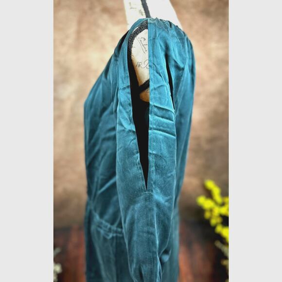Chaser Silk Charmeuse Mini Dress - Evergreen - size M - Picture 5 of 9